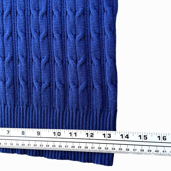 St. John's Bay - women’s V Neck Long Sleeve Pullover Sweater - Blue - Medium - Picture 5 of 12